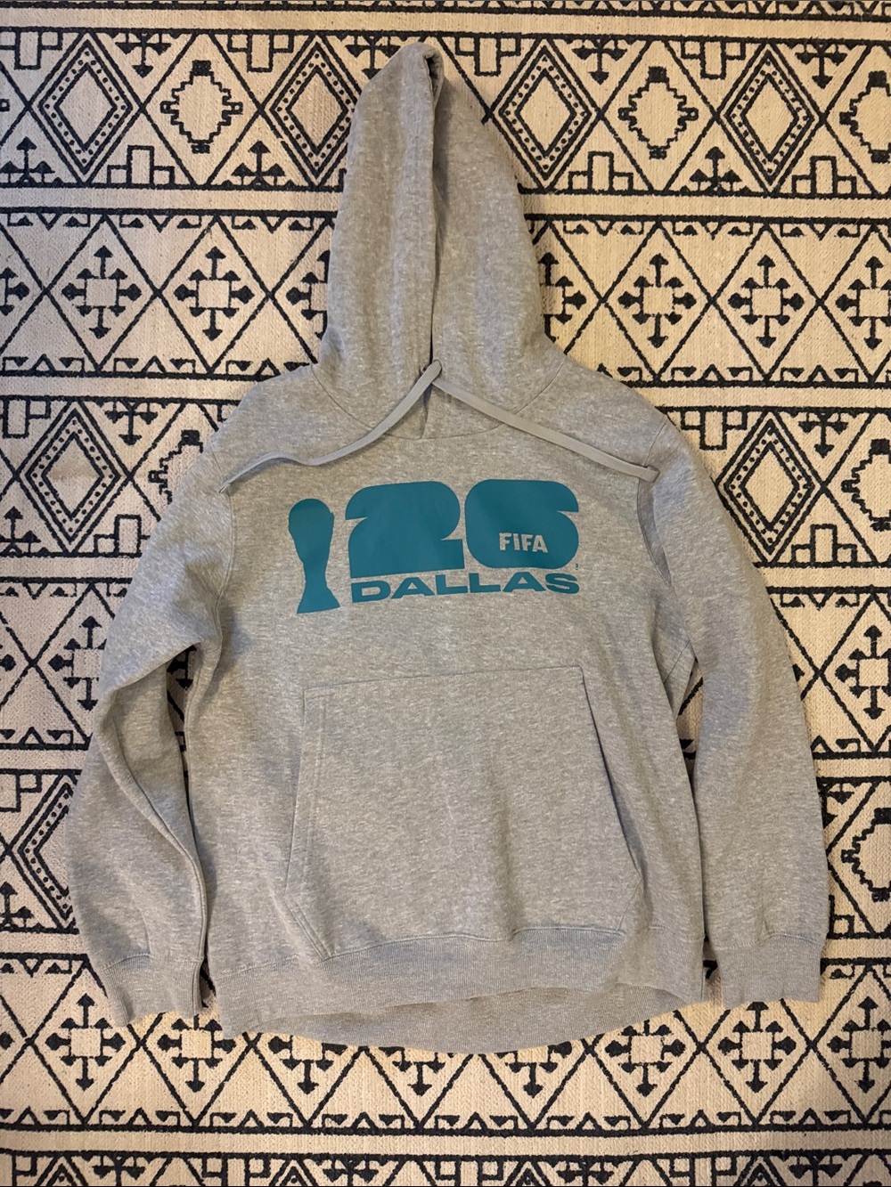 Dallas FIFA Gray Pullover Hoodie NWOT